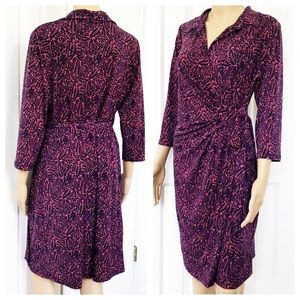 Motherhood Wrap Mini Midi 3/4 Sleeve floral dress